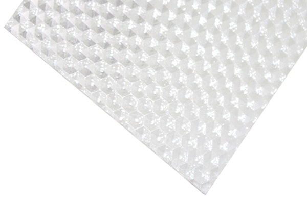Plaque polycarbonate texturée