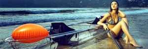 Clear canoe