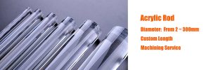 Clear Plexiglass Rod