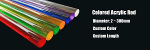 Colored plexiglass Rod
