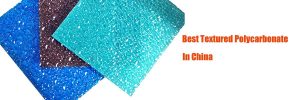 Embossed polycarbonate sheet