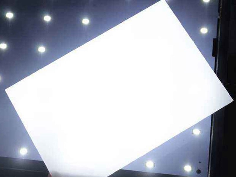 1,5mm Plaque feuille diffuseur lumière polycarbonate opalin dépoli 60x30cm ep 