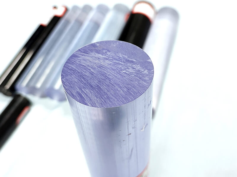 barre en polycarbonate transparent